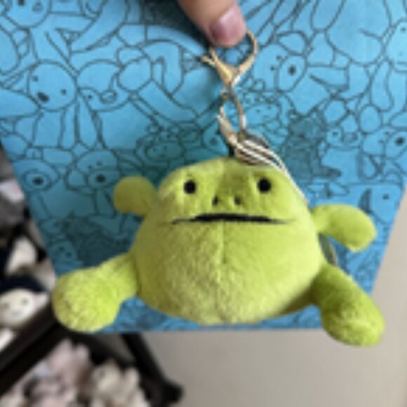 Jellycat Wawa Rain Frog Keychain Bag Charm Plush NWT and Dust Bag Gift - Picture 2 of 5
